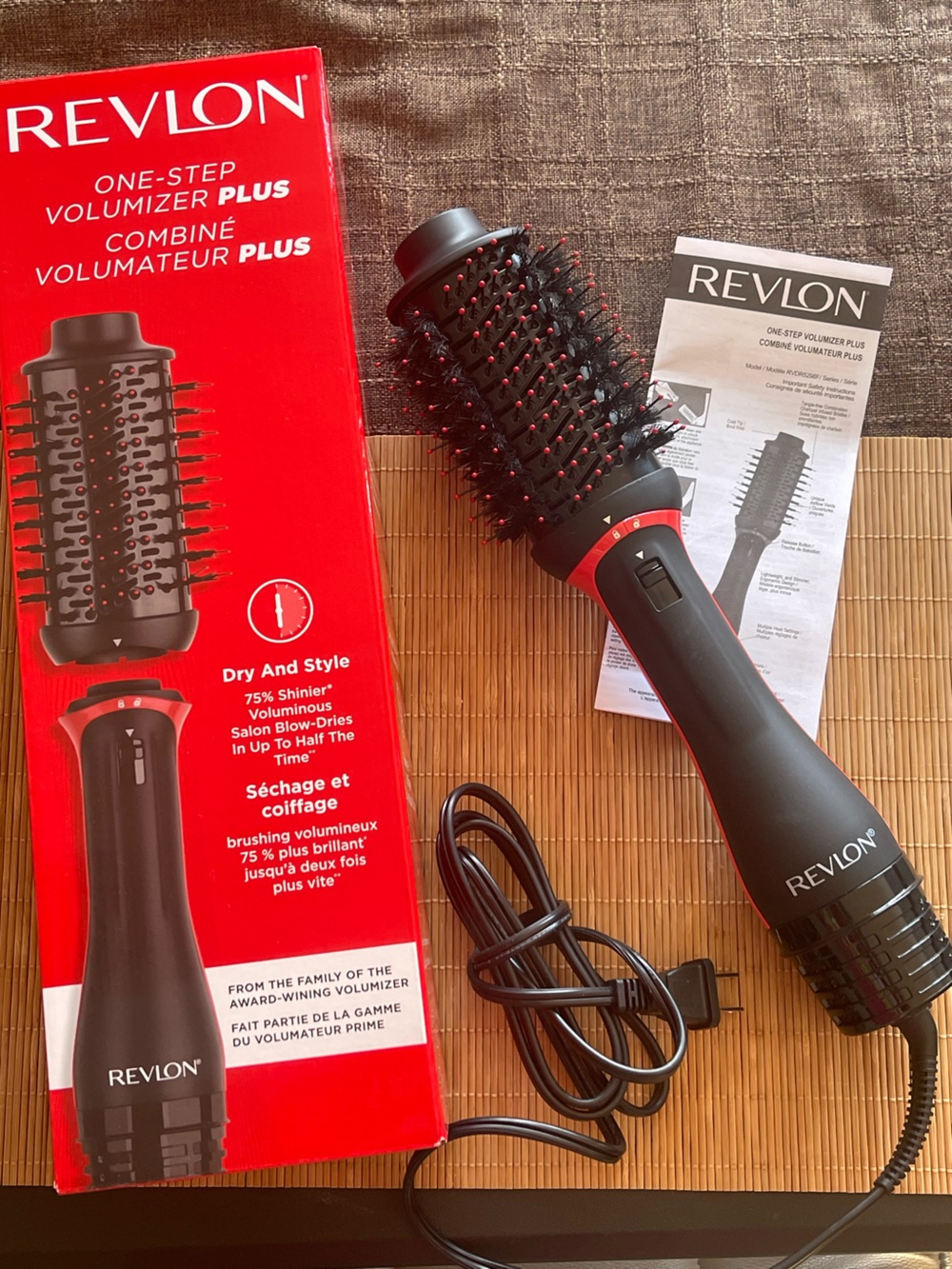 Revlon Black and Red One-Step Volumizing Brush